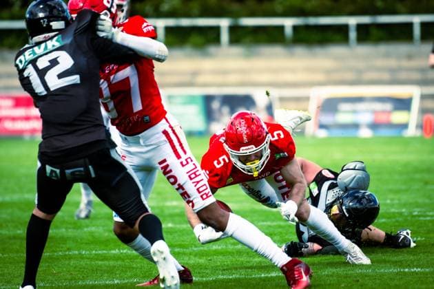 GFL German Football League; Potsdam Royals - Berlin Rebels; 15.06.2024 GFL German Football League; Potsdam Royals - Berlin Rebels Copyright: xBEAUTIFULxSPORTS NicolxMarschallx