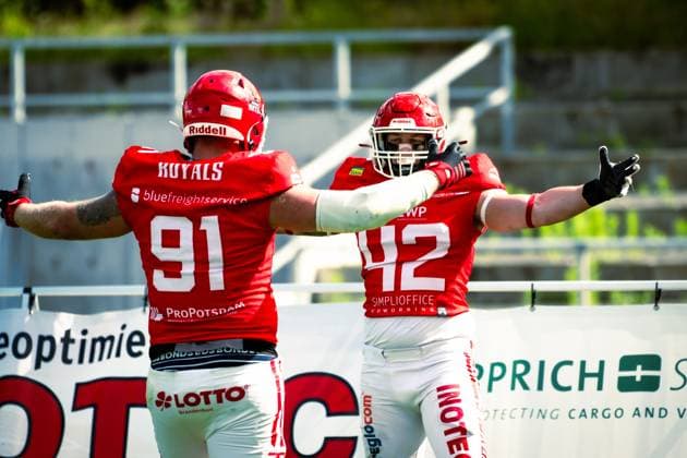 GFL German Football League; Potsdam Royals - Berlin Rebels; 15.06.2024 GFL German Football League; Potsdam Royals - Berlin Rebels Copyright: xBEAUTIFULxSPORTS NicolxMarschallx