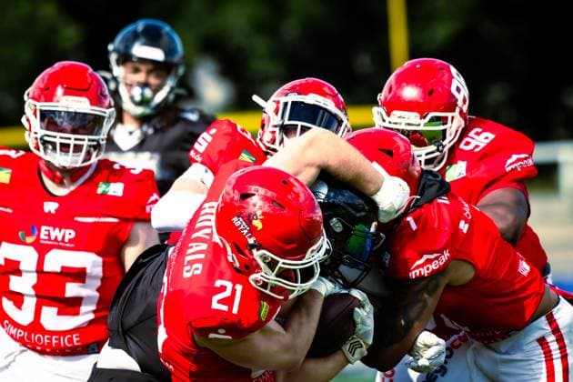 GFL German Football League; Potsdam Royals - Berlin Rebels; 15.06.2024 GFL German Football League; Potsdam Royals - Berlin Rebels Copyright: xBEAUTIFULxSPORTS NicolxMarschallx