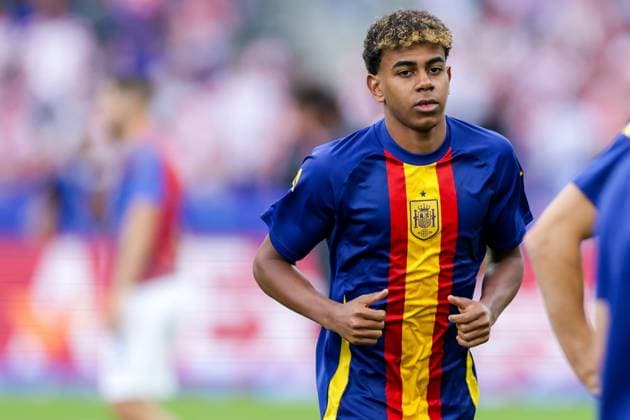 Spain v Croatia: Group B - UEFA EURO, EM, Europameisterschaft,Fussball 2024 BERLIN, GERMANY - JUNE 15: Lamine Yamal of Spain warms up prior to the UEFA EURO 2024 group stage match between Spain and Croatia at Olympiastadion on June 15, 2024 in Berlin, Germany. Photo: Luka Stanzl nordphoto GmbH PIXSELL