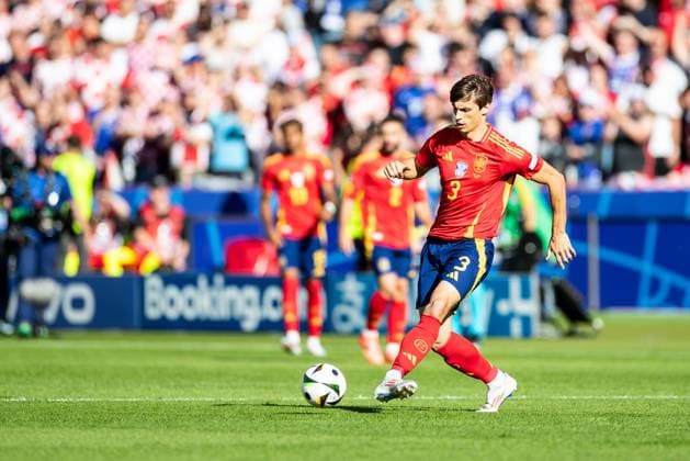UEFA EURO, EM, Europameisterschaft,Fussball 2024: Spanien - Kroatien; 15.06.2024 Robin Le Normand (Spanien, 3) UEFA EURO 2024: Spanien - Kroatien; Olympiastadion, Berlin; 15.06.2024 Copyright: xBEAUTIFULxSPORTS Buriakovx