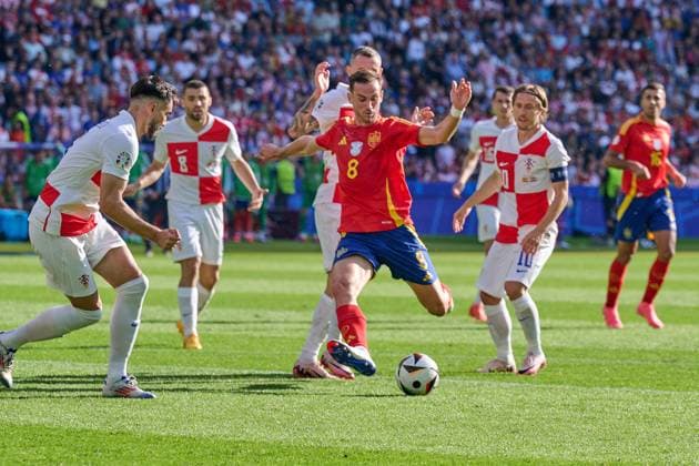 Fabian Ruiz (Spanien Nationalmannschaft Euro 2024, 08), GER, UEFA EURO, EM, Europameisterschaft,Fussball 2024, Fussball Herren, UEFA EM 2024 Matchtag 1, Gruppe B, Spanien vs. Kroatien, 15.06.2024. GER, UEFA Euro 2024, Fussball Herren, UEFA EM 2024 Matchtag 1, Gruppe B, Spanien vs. Kroatien, 15.06.2024. Berlin Copyright: xEibner-Pressefotox xClaudiusxRauchx EP_CRH
