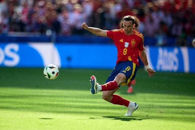 Fabian Ruiz (Spanien Nationalmannschaft Euro 2024, 08), GER, UEFA EURO, EM, Europameisterschaft,Fussball 2024, Fussball Herren, UEFA EM 2024 Matchtag 1, Gruppe B, Spanien vs. Kroatien, 15.06.2024. GER, UEFA Euro 2024, Fussball Herren, UEFA EM 2024 Matchtag 1, Gruppe B, Spanien vs. Kroatien, 15.06.2024. Berlin Copyright: xEibner-Pressefotox xClaudiusxRauchx EP_CRH