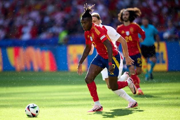 Nico Williams (Spanien Nationalmannschaft Euro 2024, 17), GER, UEFA EURO, EM, Europameisterschaft,Fussball 2024, Fussball Herren, UEFA EM 2024 Matchtag 1, Gruppe B, Spanien vs. Kroatien, 15.06.2024. GER, UEFA Euro 2024, Fussball Herren, UEFA EM 2024 Matchtag 1, Gruppe B, Spanien vs. Kroatien, 15.06.2024. Berlin Copyright: xEibner-Pressefotox xClaudiusxRauchx EP_CRH