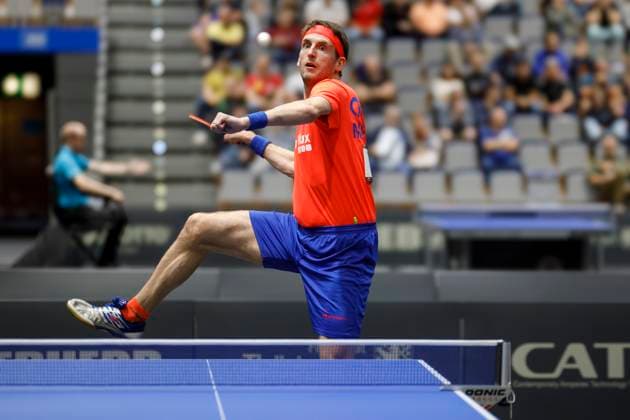 Sport Themen der Woche KW24 TT Finals 2024 in Erfurt, 92. Nationale Deutsche Tischtennis Meisterschaften Damen und Herren. Im Bild Steffen Mengel (Post SV Mühlhausen) *** TT Finals 2024 in Erfurt, 92nd National German Table tennis, Tischtennis Championships Women and Men. In the picture Steffen Mengel (Post SV Mühlhausen) Thüringen Deutschland, Germany TTFinals240615_635