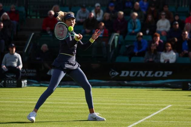 15th June 2024; Lexus Nottingham Tennis Centre, Nottingham, England; Rothesay Nottingham Open, Day 6; Katie Boulter in action during her match against Emma Raducanu , womens singles semi-final  ActionPlus12655004 ShaunxBrooks