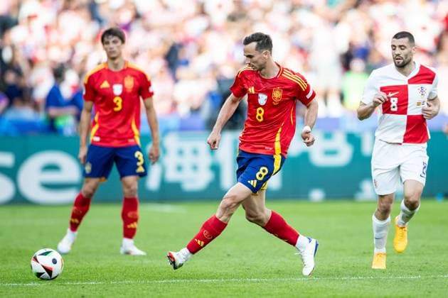 UEFA EURO, EM, Europameisterschaft,Fussball 2024: Spanien - Kroatien; 15.06.2024 Fabian Ruiz (Spanien, 8) UEFA EURO 2024: Spanien - Kroatien; Olympiastadion, Berlin; 15.06.2024 Copyright: xBEAUTIFULxSPORTS Buriakovx