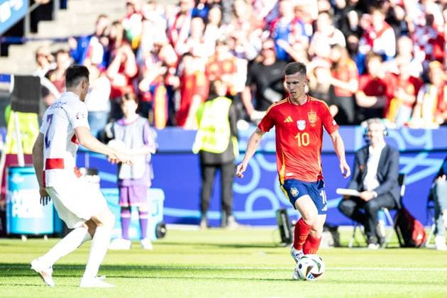 UEFA EURO, EM, Europameisterschaft,Fussball 2024: Spanien - Kroatien; 15.06.2024 Dani Olmo (Spanien, 10) UEFA EURO 2024: Spanien - Kroatien; Olympiastadion, Berlin; 15.06.2024 Copyright: xBEAUTIFULxSPORTS Buriakovx