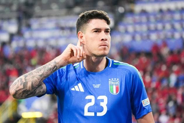 celebrate the goal, Torjubel zum 1:1 Alessandro Bastoni (Italien, Italy, Italia, 23) - Dortmund 15.06.2024: Italien vs. Albanien, EURO2024 M4, Gruppe B, EM-Arena Dortmund