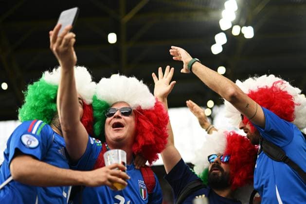 Fußball EURO 2024 Italy - Albania 8708351 15.06.2024 Italy s fans react before the UEFA EURO, EM, Europameisterschaft,Fussball 2024 Group B soccer match between Italy and Albania at the BVB Stadion, in Dortmund, Germany. Alexey Filippov Sputnik Dortmund Germany  Copyright: xAlexeyxFilippovx