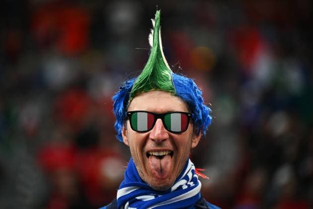 Fußball EURO 2024 Italy - Albania 8708352 15.06.2024 An Italy s fan waits before the UEFA EURO, EM, Europameisterschaft,Fussball 2024 Group B soccer match between Italy and Albania at the BVB Stadion, in Dortmund, Germany. Alexey Filippov Sputnik Dortmund Germany  Copyright: xAlexeyxFilippovx
