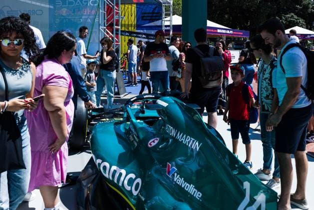 June 15, 2024, Barcelona, Barcelona, Spain: Inauguration of the F1 Barcelona Fan Village for the celebration of the Spanish Formula 1 Grand Prix.at Pl. Catalunya on June 15, 2024 in Barcelona, Spain. Barcelona Spain - ZUMAa181 20240615_zaa_a181_060 Copyright: xJavierxBorregox