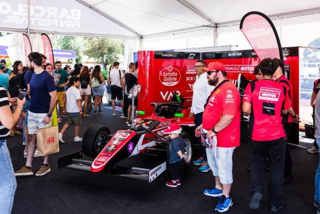 June 15, 2024, Barcelona, Barcelona, Spain: Inauguration of the F1 Barcelona Fan Village for the celebration of the Spanish Formula 1 Grand Prix.at Pl. Catalunya on June 15, 2024 in Barcelona, Spain. Barcelona Spain - ZUMAa181 20240615_zaa_a181_074 Copyright: xJavierxBorregox