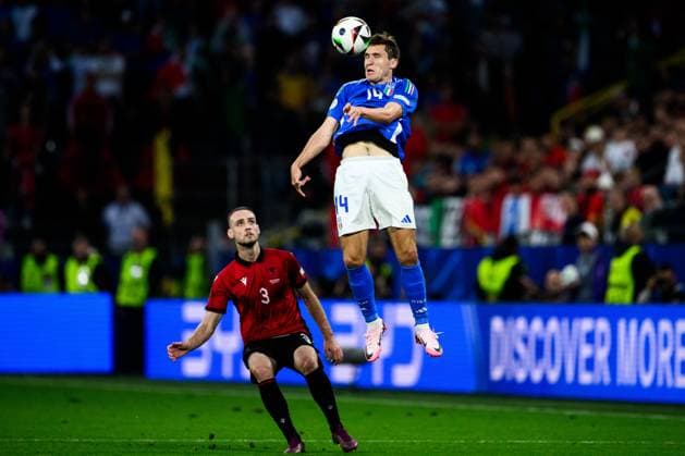 240615 Federico Chiesa of Italy during the UEFA EURO, EM, Europameisterschaft,Fussball 2024 Football Championship match between Italy and Albania on June 15, 2024 in Dortmund. Photo: Jesper Zerman BILDBYRAN kod JZ JZ0538 fotboll football soccer fotball fotbolls-em europamästerskap em uefa euro uefa european football championship euro 2024 italy albanien albania bbeng Copyright: JESPERxZERMAN BB240615JZ078