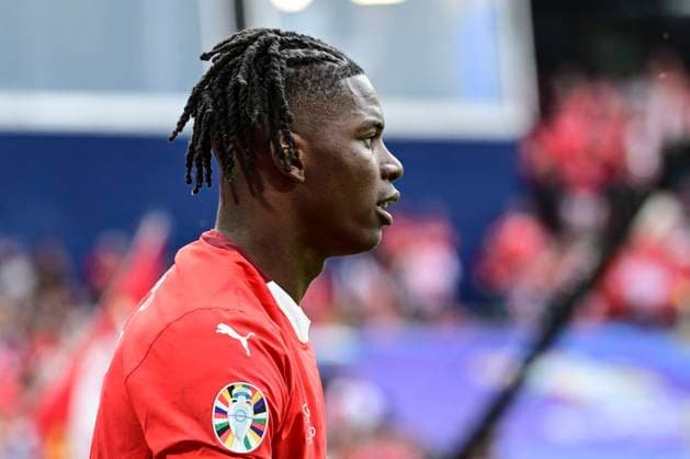 Breel Embolo 7 (Schweiz), Ungarn vs. Schweiz, Fussball, UEFA EURO, EM, Europameisterschaft,Fussball 2024, Gruppenphase, 1. Spieltag, 15.06.2024 Koeln Nordrhein-Westfalen Deutschland