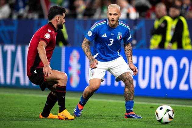 240615 Federico Dimarco of Italy during the UEFA EURO, EM, Europameisterschaft,Fussball 2024 Football Championship match between Italy and Albania on June 15, 2024 in Dortmund. Photo: Jesper Zerman BILDBYRAN kod JZ JZ0538 fotboll football soccer fotball fotbolls-em europamästerskap em uefa euro uefa european football championship euro 2024 italy albanien albania bbeng Copyright: JESPERxZERMAN BB240615JZ084