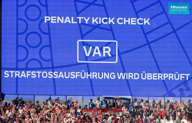 Spain vs Croatia - UEFA EURO, EM, Europameisterschaft,Fussball 2024 VAR is being used during the Spain vs. Croatia match at UEFA Euro 2024 in Berlin, Germany, on June 15, 2024. Berlin Germany  Copyright: xFotoxOlimpikx originalFilename:jastrzebowski-spainvsc240615_npdnh.jpg
