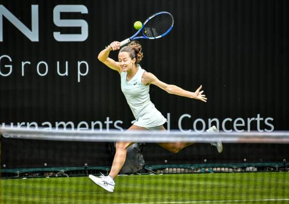 15.06.2024, xlakx, Tennis, ecotrans Ladies Open 2024 in Berlin emspor, v.l.Zeynep Soenmez (TUR) in Aktion. Berlin