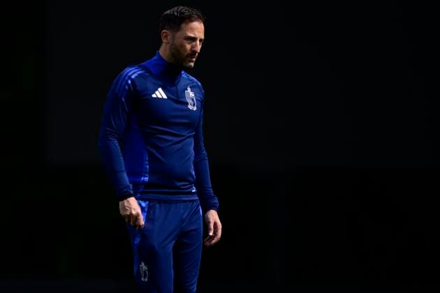 EURO 2024, Nationalteam Belgien, Training Belgium Media Activities - UEFA EURO, EM, Europameisterschaft,Fussball 2024 16 06 2024 FREIBERG AM NECKA, GERMANY - JUNE 16 : Tedesco Domenico head coach of Belgium during a training session of the Belgian Red Devils at the UEFA EURO 2024 European Football Championship tournament on June 16, 2024 in Freiberg am Necka, Germany, 16 06 2024 Freiberg am Necka Germany  Copyright: xPeterxDexVoechtx