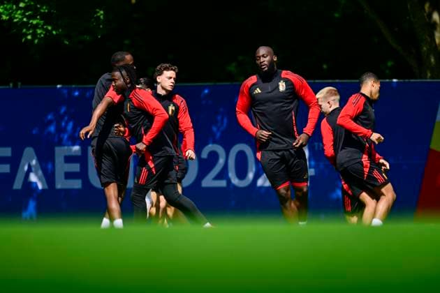 Belgium Media Activities - UEFA EURO, EM, Europameisterschaft,Fussball 2024 16 06 2024 FREIBERG AM NECKA, GERMANY - JUNE 16 : Lukaku Romelu forward of Belgium during a training session of the Belgian Red Devils at the UEFA EURO 2024 European Football Championship tournament on June 16, 2024 in Freiberg am Necka, Germany, 16 06 2024 Freiberg am Necka Germany  Copyright: xPeterxDexVoechtx