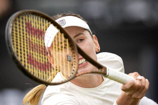 Tennis, WTA-Turnier in s Hertogenbosch ROSMALEN - Ekaterina Alexandrova (RUS) in action against Liudmila Samsonova (RUS) during the semi-final of the Libema Open tennis tournament in Rosmalen. ANP SANDER KONING xVIxANPxSportx xxANPxIVx 501217012 originalFilename: 501217012.jpg
