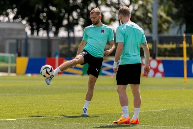 SOCCER - UEFA EURO, EM, Europameisterschaft,Fussball 2024 BERLIN,GERMANY,16.JUN.24 - SOCCER -UEFA EURO 2024, training Team AUT. Image shows Konrad Laimer (AUT).  GEPAxpictures xJohannesxFriedl