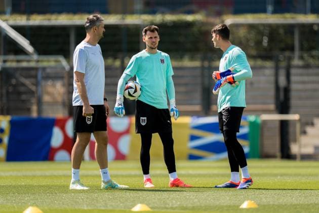 SOCCER - UEFA EURO, EM, Europameisterschaft,Fussball 2024 BERLIN,GERMANY,16.JUN.24 - SOCCER -UEFA EURO 2024, training Team AUT. Image shows Heinz Lindner (AUT).  GEPAxpictures xJohannesxFriedl