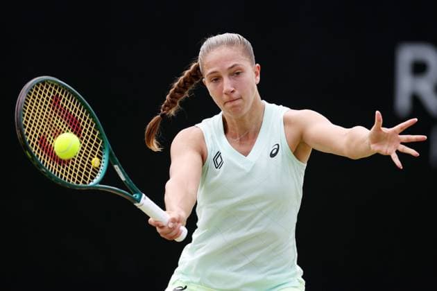 Diane Parry during a Semi Final match against Karolina Pliskova. Rothesay Open Nottingham, Day 7, Tennis, Lexus Nottingham Tennis Centre, Nottingham, UK - 16 June 2024  Copyright: xRyanxBrowne Shutterstockx 14523734b
