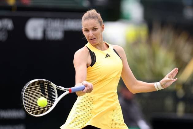Karolina Pliskova during a Semi Final match against Diane Parry Rothesay Open Nottingham, Day 7, Tennis, Lexus Nottingham Tennis Centre, Nottingham, UK - 16 June 2024  Copyright: xRyanxBrowne Shutterstockx 14523734i