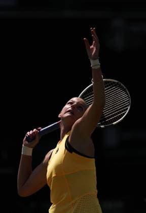 Karolina Pliskova during a Semi Final match against Diane Parry Rothesay Open Nottingham, Day 7, Tennis, Lexus Nottingham Tennis Centre, Nottingham, UK - 16 June 2024  Copyright: xRyanxBrowne Shutterstockx 14523734j