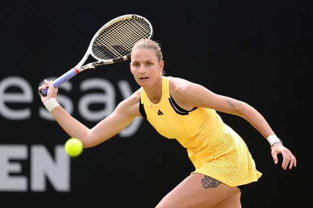 Karolina Pliskova during a Semi Final match against Diane Parry Rothesay Open Nottingham, Day 7, Tennis, Lexus Nottingham Tennis Centre, Nottingham, UK - 16 June 2024  Copyright: xRyanxBrowne Shutterstockx 14523734h