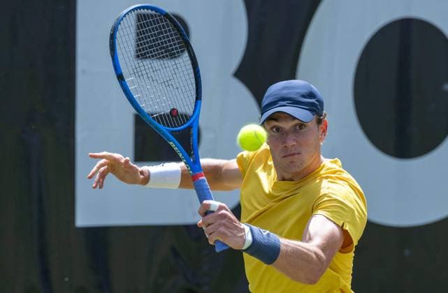 Jack Draper (GBR). xettx, Deutschland, Stuttgart, 16.06.2024, Tennis, Boss Open, 2024, Finale, J.Draper (GBR) - M.Berrettini (ITA), TC Weissenhof, Center Court Foto: A2 Bildagentur Peter Hartenfelser