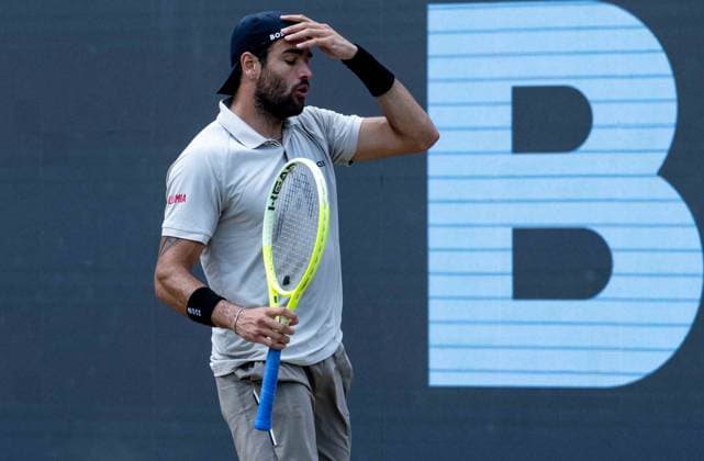Matteo Berrettini (ITA). xettx, Deutschland, Stuttgart, 16.06.2024, Tennis, Boss Open, 2024, Finale, J.Draper (GBR) - M.Berrettini (ITA), TC Weissenhof, Center Court Foto: A2 Bildagentur Peter Hartenfelser