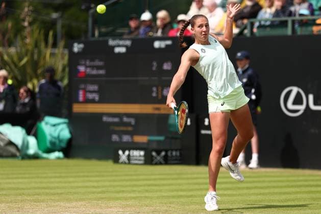 16th June 2024; Lexus Nottingham Tennis Centre, Nottingham, England; Rothesay Nottingham Open, Day 7; Diane Parry in action during her womens singles semi-final match with Karolina Pilskova  ActionPlus12655126 ShaunxBrooks