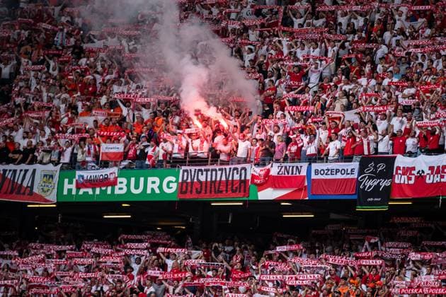 UEFA EURO, EM, Europameisterschaft,Fussball 2024: Polen - Niederlande; 16.06.2024 Fans von Polen UEFA EURO 2024: Polen - Niederlande; Volksparkstadion, Hamburg; 16.06.2024 Copyright: xBEAUTIFULxSPORTS Buriakovx