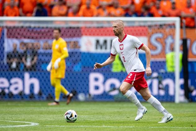 UEFA EURO, EM, Europameisterschaft,Fussball 2024: Polen - Niederlande; 16.06.2024 Bartosz Salamon (Polen, 2) UEFA EURO 2024: Polen - Niederlande; Volksparkstadion, Hamburg; 16.06.2024 Copyright: xBEAUTIFULxSPORTS Buriakovx