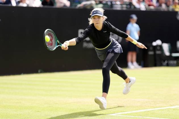 Katie Boulter during a Semi Final match against Emma Raducanu. Rothesay Open Nottingham, Day 7, Tennis, Lexus Nottingham Tennis Centre, Nottingham, UK - 16 June 2024  Copyright: xRyanxBrowne Shutterstockx 14523734aq