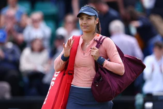 16th June 2024; Lexus Nottingham Tennis Centre, Nottingham, England; Rothesay Nottingham Open, Day 7; Emma Raducanu leabes the court after she is defeated by Katie Boulter  ActionPlus12655171 ShaunxBrooks