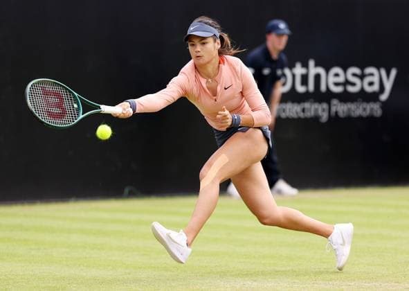 Emma Raducanu during a Semi Final match against Katie Boulter Rothesay Open Nottingham, Day 7, Tennis, Lexus Nottingham Tennis Centre, Nottingham, UK - 16 June 2024  Copyright: xRyanxBrowne Shutterstockx 14523734at