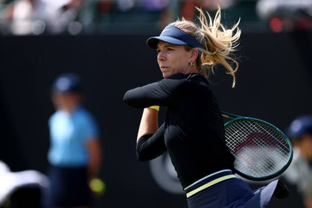 16th June 2024; Lexus Nottingham Tennis Centre, Nottingham, England; Rothesay Nottingham Open, Day 7; Katie Boulter in action during her match against Emma Raducanu , womens singles semi-final  ActionPlus12655204 ShaunxBrooks