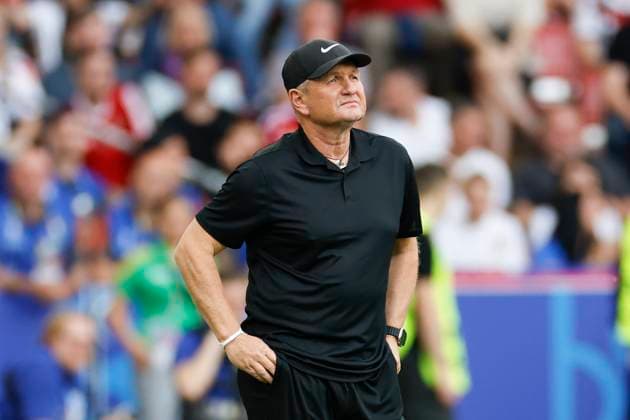 16.06.2024, Fussball, Europameisterschaft, Slovenia - Denmark, GER, Stuttgart, Football Arena, Coach Matjaz Kek (Slovenia) Copyright: HMBxMedia xHeikoxBecker