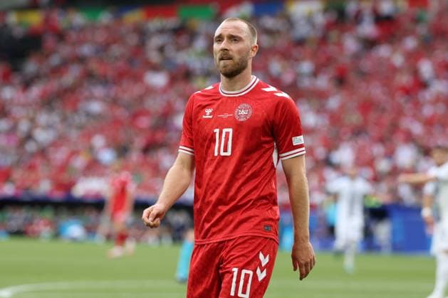 Christian Eriksen 10 (Daenemark), Slowenien vs. Daenemark, Fussball, UEFA EURO, EM, Europameisterschaft,Fussball 2024, Gruppenphase, 1. Spieltag, 16.06.2024 Stuttgart Baden-Wuerttemberg Deutschland