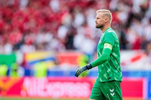 UEFA EURO 2024: Slowenien - Dänemark; 16.06.2024 Kasper Schmeichel (Dänemark, 1) UEFA EURO 2024: Slowenien - Dänemark; Stuttgart Arena, Stuttgart am 16.06.2024 Copyright: xBEAUTIFULxSPORTS Wunderlx
