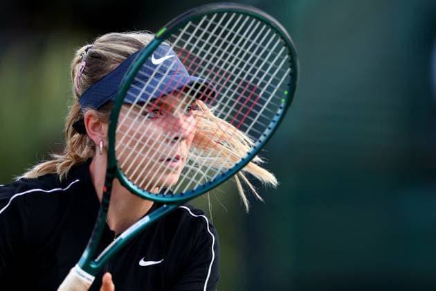 16th June 2024; Lexus Nottingham Tennis Centre, Nottingham, England; Rothesay Nottingham Open, Day 7; Katie Boulter during her womens singles final match with Karolina Pilskova  ActionPlus12655314 ShaunxBrooks