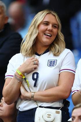 Serbia v England 16 June 2024, Gelsenkirchen - UEFA EURO, EM, Europameisterschaft,Fussball 2024 - Group C - Serbia v England - Kate Goodland, wife of Harry Kane - Photo: Charlotte Wilson Offside. Gelsenkirchen Germany Copyright: xCharlottexWilsonx xOffsidexOffside