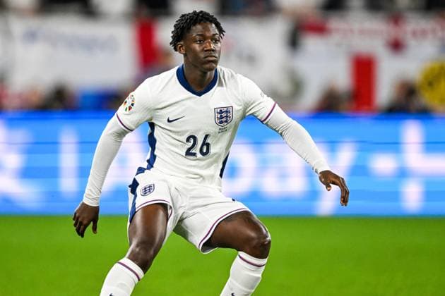 GELSENKIRCHEN - Kobbie Mainoo of England during the UEFA EURO, EM, Europameisterschaft,Fussball 2024 group C match between Serbia and England at Veltins Arena on June 16, 2024 in Gelsenkirchen, Germany. ANP Hollandse Hoogte UEFA EURO 2024 2024 xVIxANPxSportx xGerritxvanxKeulenxIVx 501268353 originalFilename: 501268353.jpg