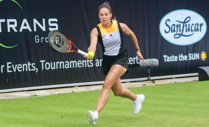 17.06.2024, WTA, Tennis Damen 500, Tennis, Damen, ecotrans Ladies Open 2024, Berlin, Marta Kostjuk (Ukraine) - Darja Sergejewna. Kassatkina (Russland) Darja Sergejewna. Kassatkina (Russland) Berlin Steffi-Graf-Stadion Berlin Deutschland