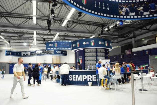 Casa Azzurri in Iserlohn during UEFA EURO, EM, Europameisterschaft,Fussball 2024 - Casa Azzurri, UEFA European Football Championship in Iserlhon, Germany, June 17 2024  Copyright: xPasqualexGolia IPAxSportx xipa-ax xx IPA_47206965 IPA_Agency_IPA47206965