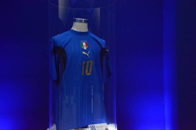 Del Piero Jersey FIFA World Cup, WM, Weltmeisterschaft, Fussball 2006 at Museum in Casa Azzurri in Iserlohn, Germany June 2024 during UEFA EURO, EM, Europameisterschaft,Fussball 2024 - Casa Azzurri, UEFA European Football Championship in Iserlhon, Germany, June 17 2024 Copyright: xPasqualexGolia IPAxSportx xipa-ax xx IPA_47207028 IPA_Agency_IPA47207028