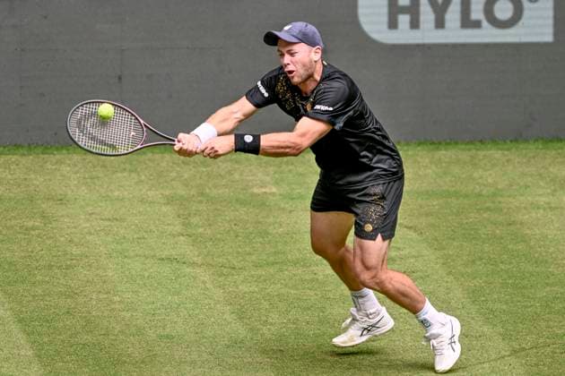 Dominik Koepfer GER 17.06.2024 Tennis Terra Wortmann Open, ATP, Tennis Herren World Tour 500, , OWL ARENA, Halle (Westfalen), NRW Germany